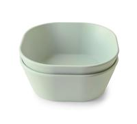 Lot de 2 bols carrés Mushie Sage - -