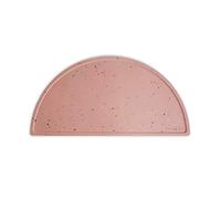 Mushie Set de Table pour Assiette | Silicone et Antidérapante | sans BPA | Accessoires pour Bébé, Jeunes Enfants Garçons et Filles | Matériel Durable & de Haute Qualité | Powder Pink Confetti