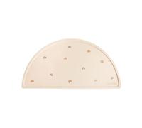Mushie Set de table en silicone Rainbows antidérapant sans BPA pour bébé Beige/Arc-en-ciel TU