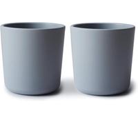 Mushie Tasse De Vaisselle Pour Enfants - Ensemble De 2 Tasses De Table S - Résistantes Au Lave-Vaisselle Et Au Micro-Ondes - Facile À Tenir Pour L'enfant Fabriqué Au Danemark - Cloud