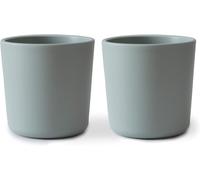 Mushie Tasse De Vaisselle Pour Enfants - Ensemble De 2 Tasses De Table S - Résistantes Au Lave-Vaisselle Et Au Micro-Ondes - Facile À Tenir Pour L'enfant Fabriqué Au Danemark - Sage