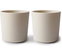 Mushie Tasse De Vaisselle Pour Enfants - Ensemble De 2 Tasses De Table S - Résistantes Au Lave-Vaisselle Et Au Micro-Ondes - Facile À Tenir Pour L'enfant Fabriqué Au Danemark - Ivory