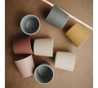 Mushie Tasse De Vaisselle Pour Enfants Ensemble De 2 Tasses De Table S Résistantes Au Lave-Vaisselle Et Au Micro-Ondes Facile À Tenir Pour L'enfant Fabriqué Au Danemark Powder Blue
