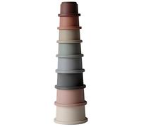 mushie Tasses à Empiler 8 Gobelets Gigognes | sans BPA | Jouets Éducatifs pour Bébés | Accessoires pour Bébé, Jeunes Enfants Garçons et Filles | Original