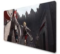 Mushoku Tensei Anime Rudeus Roxy Tapis de souris XXL Tapis de souris de jeu japonais Sylphiette Eris Boreas Greyrat Grand tapis de clavier d'ordinateur (p, 900 x 400 mm)