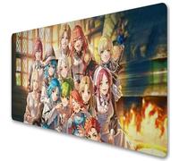 Mushoku Tensei Anime Rudeus Roxy Tapis de souris XXL Tapis de souris de jeu japonais Sylphiette Eris Boreas Grand tapis de clavier d'ordinateur (n, 900 x 400 mm)