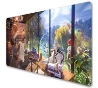 Mushoku Tensei Anime Rudeus Roxy Tapis de souris XXL Tapis de souris de jeu japonais Sylphiette Eris Boreas Greyrat Grand tapis de clavier d'ordinateur (L,900 x 400 mm)