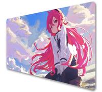 Mushoku Tensei Tapis de souris pour jeu vidéo Motif anime japonais Rudeus Sylphiette Eris Roxy Migurdia Greyrat Gris 3 mm d'épaisseur XXL Pour clavier de bureau (D, 800 x 300 mm)