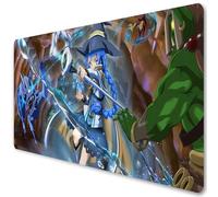 Mushoku Tensei Tapis de souris pour jeu vidéo Motif anime japonais Rudeus Sylphiette Eris Roxy Migurdia Greyrat Gris 3 mm d'épaisseur XXL Bureau Clavier (O, 900 x 400 mm)