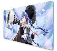 Mushoku Tensei Tapis de souris pour jeu vidéo Motif anime japonais Rudeus Sylphiette Eris Roxy Migurdia Greyrat Gris 3 mm d'épaisseur XXL Pour bureau et clavier (N, 900 x 400 mm)