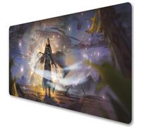 Mushoku Tensei Tapis de souris pour jeu vidéo Motif anime japonais Rudeus Sylphiette Eris Roxy Migurdia Greyrat Gris 3 mm d'épaisseur XXL Pour clavier de bureau (I, 900 x 400 mm)