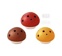 Mushroom Air Freshener, Closet Odor Eliminator, 4.6x3.7 cm Device with Adhesive, Scent Pod, Freshener Case with Mini Style, Air Purifier for Wardrobe & Drawer Bathroom Car