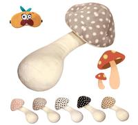 Mushroom Body Pillow, Luxe Mushroom Plush Pillow, Long Mushroom Pillow, Cute Soft Cushions Sleeping Pillow Comfortable for Home, Sofa, Bedroom, Car (Grey, 80cm)