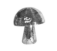 Mushroom Disco Ball, Silver Reflective Disco Ball, Disco Mirror Glitter Ball Creative, DJ Lighting Reflections Ball, Disco Ball Mushroom Light, For Bar, Room, Party, Table Decor (M)