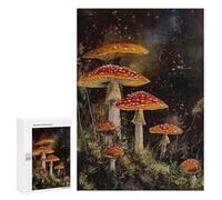Mushroom Forest Night Scene Puzzle 1000 Pièces Educa Jouet en Bois Cadeau Unique Décoration Intérieure Jeu Éducatif Challenge Toy Adultes Et Enfants À Partir De 14 Ans 300 PCS