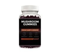 Mushroom Gummies - gummies énergétiques - Concentration, Clarté, Mémoire, Immunité, Énergie