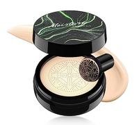 Mushroom Head Air Cushion CC Cream - BB Cream Face Makeup Foundation for Mature Skin Moisturizing Concealer Brighten Long-Lasting, Even Skin Tone for All Skin Types, Ivory Color