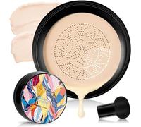 Mushroom Head Air Cushion CC Cream, BB Cream Foundation, Moisturizing Concealer, Mushroom Head Makeup,Makeup Long Lasting Matte (Ivory White, 10cm)
