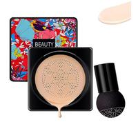Mushroom Head CC Creme, Crème CC air Cushion avec Tête de Champignon, Mushroom Head Fond de Teint Couvrant, de teint uniforme, Hydratant & Contrôle du Pétrole(Naturelle)