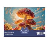 Mushroom House in Fantasy 1000 Pièces Carton Premium Lot de Puzzles Giant Mushroom House Stimulant Et Éducatif Jeu Familial Puzzles pour Adultes Et Enfants 38x26cm/1000pcs