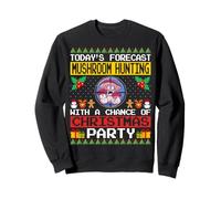 Mushroom Hunter Christmas Party Mushroom Hunting Xmas Sweatshirt