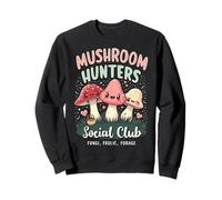 Mushroom Hunters Social Club Forager Nature Lover Kawaii Sweatshirt