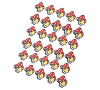 Mushroom Iron on Patch, Lot de 30 Pièces | Matière coton, adaptée aux vêtements, facile à appliquer, décorative