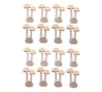 Mushroom Iron On Patches Embroidered Mushroom Stickers Sew On Patches DIY Decorative Applique for Clothing Backpacks Hats Cotton 16PCS 7.3x5.2cm