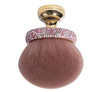 Mushroom Makeup Brush, 5,5 cm/2,17 Zoll Women Girls Loose Powder Blush Brush, Smooth Concealer Applicator, Compact Travel Accessories for Mom and Daughter, UV Coated Handle, Gold, White, Pink