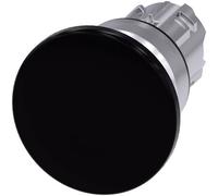 Mushroom Pushbutton, 40mm, Black