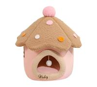 Mushroom Shape Design Cat House, Cat Cave Bed Mushroom, Cute Cat Kennel Bed, Decorative Pet House 48 x 48 x 50 cm for Home, Indoor, Pet Cats, Decoration, Pink, Yellow, Red Color