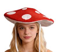 Mushroom Shaped Hat - Fun Party Cap, Wide Brim Mushroom Headwear, Creative Costume Accessory | Teen Adult Festival, Carnival Halloween Decor, Role Play Stage Performance, Show Men Women, Cosplay Fancy