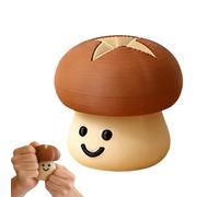 Mushroom Stress Relief Toy - Mini Squeeze Fidget for Relaxation | Soft TPR Material with Elastic Response, Sensory Hand Shaped Toy for Teens Adults Travel Study Work Home Use