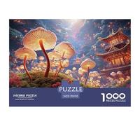 Mushrooms Growing on Mossy Ground 1000 Pièces Puzzles Traditional Chinese Architecture Images Vibrantes Puzzle pour Adultes Et Enfants Jeu Créatif 70x50cm/1000pcs