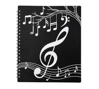 Music Archive Folder, Paper Collection Case, Page Showcase Holder, Spiral Sleeve Book For Premium Protective Structure Storage Solution Photo Scrapbook Artwork Piano Cards Keepsake Business Drawing