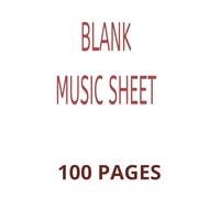 MUSIC blank sheet: Music blank sheets, 100 pages, music empty paper