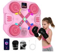 Music Boxing Machine Enfant Bluetooth LED Avec Écran Numérique, Machine De Boxe Musicale Interactive, Punching Ball Connecté Maison