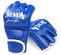 Music Boxing Machine Gants de boxe Gants de Punching Gants de karaté Gants pour Sparring Arts Martiaux pour Adultes et Enfants MMA Body Combat Taekwondo Entraînement (Bleu)