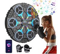 Music Boxing Machine Intelligente pour Enfants - Bluetooth - Écran LED - 3 Vitesses et 3 Volumes - Mode Rythme avec Lumières - USB