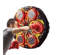 Music Boxing Machine - Interactive Boxing Trainer for Fitness Workout | Electronic Musical Punching Target Wall Mounted Training Equipment for Kids Adults Home Gym Office Living Room Bedroom
