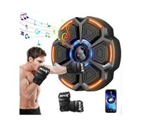 Music Boxing Machine Smart LED Bluetooth with Boxing Gloves Wall Boxing Target 9 Speed Modes and Counting Mode for Adults Kids