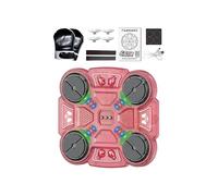 Music Boxing Machine - USB Rechargeable Three-Speed Rhythm Trainer, Interactive LED Punch Pad, Fitness Coordination Audio Reaction Tool for Gym Playroom Apartment, Wall-Mounted, 11.81x10.63 inches