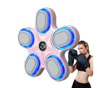 Music Boxing Machine - Wall Mounted Punch Pad, Wireless Punch Training | Panneau d'exercice LED, Planche d'entraînement de réaction physique, cible de jeu à capteur intelligent, équipement de