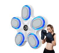 Music Boxing Machine - Wall Mounted Punch Pad, Wireless Punch Training | Panneau d'exercice LED, Planche d'entraînement de réaction physique, cible de jeu à capteur intelligent, équipement de