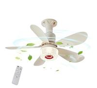 Music Ceiling Fan - 3 Speed Control, Standard Size with RGB Dimming, Compact Metal Material, Wireless Audio Lighting Hub, for Home Living Room Bedroom Dining Family, Effortless Sleep Timer Control