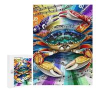 Music Crab Symphony Art Puzzle 1000 Pièces Educa Jouet en Bois Cadeau Unique Décoration Intérieure Jeu Éducatif Challenge Toy Adultes Et Enfants À Partir De 14 Ans 500 PCS