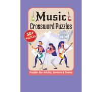 Music Crossword Puzzles: Crossword Puzzles with Easy to Read Print about Music, Songs, Band Knowledge and More | 6x9 inches, 120 pages | 50+ Puzzles ... Gifts for Mom, Dad, Son, Daughter, Grandma