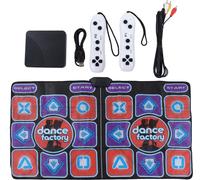 Music Dance Pad Double Player -Exercice Pliable Education précoce Tapis électronique pour le salon avec câble AV