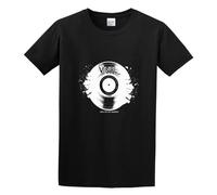 Music Djs Vinyl Record Men's Cotton T-Shirt Black Shirt Top Tee M