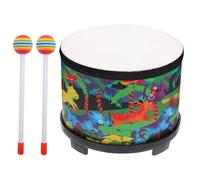 Music Drums for Children Tambour en Bois de 8 Pouces avec 2 battements | Outil de Percussion pédagogique pour et Jeunes , idéal pour Noël et Cadeaux
